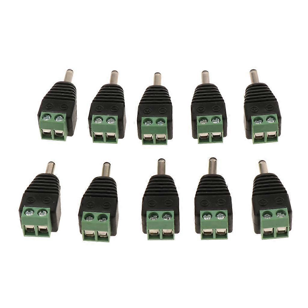 10 Pieces 3.5 x 1.3mm DC Adapter Connector Plug 5V