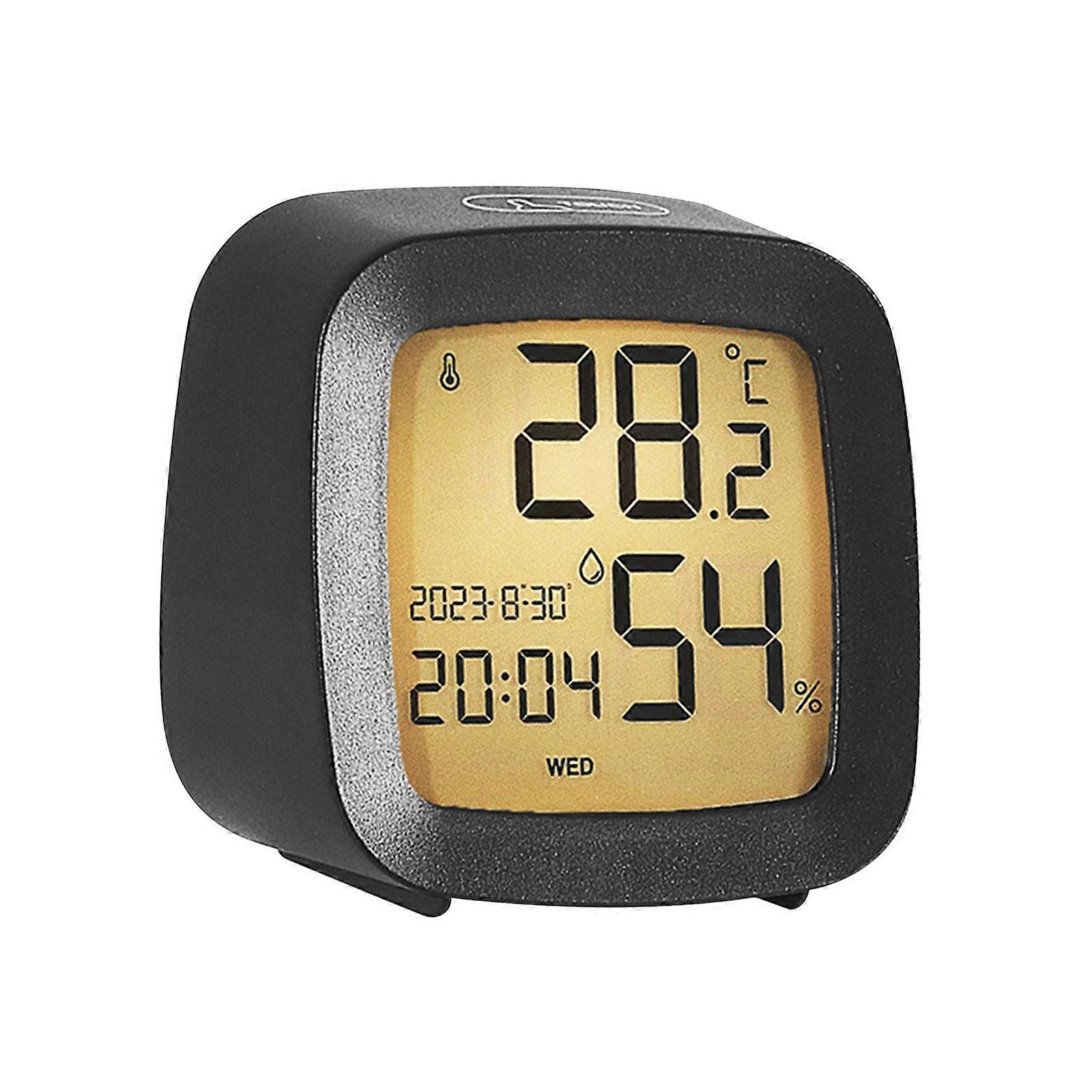 Compact Digital Alarm Clock Bedside Clock Portable with Backlight 8.2x4.7x8cm 12