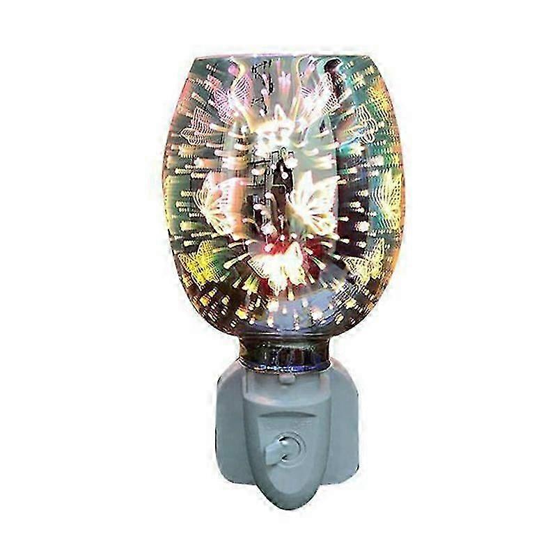 LED Aroma Diffuser Lamp with Wax Melt Oil Burner - EU Plug