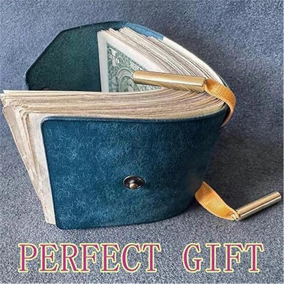 Compact Leather Wrap Wallet,Access Cash Holder,Slim Pocket Organizer,Money Storage Bag for Efficient