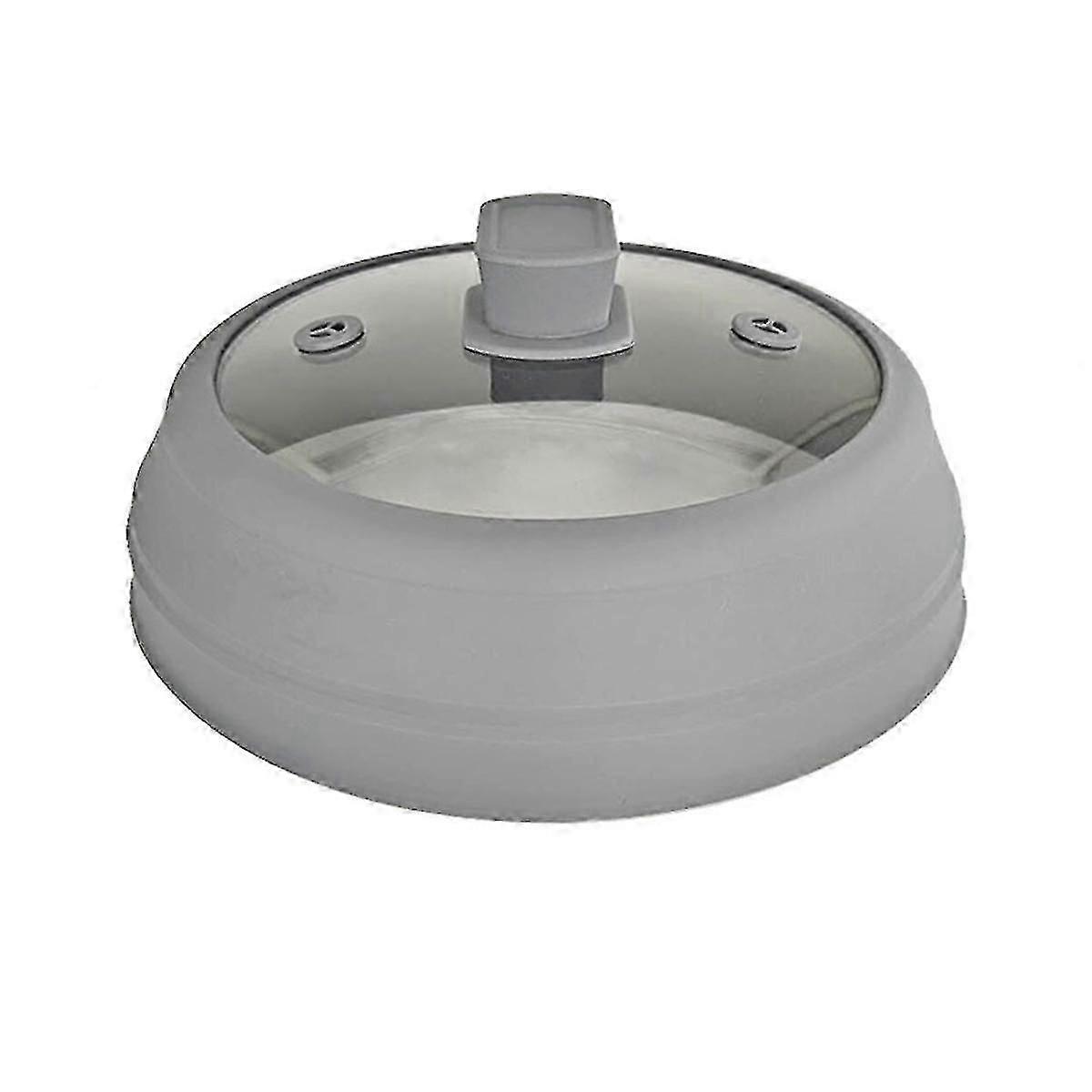 Tampa de Microondas de Vidro Tampa de Microondas compatível com Tampa de Placa de Microondas Dobrável para Alimentos 9 Polegadas/23 cm