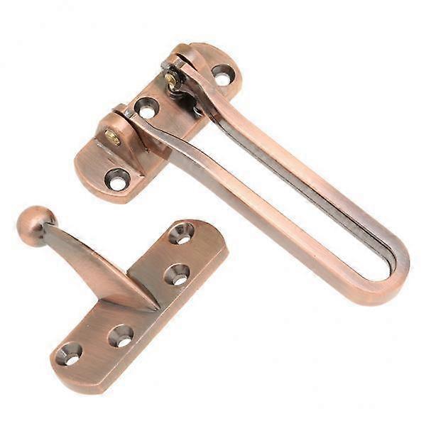 6xSecurity Open Type Anti-Theft Door Fastener Button Chain Copper