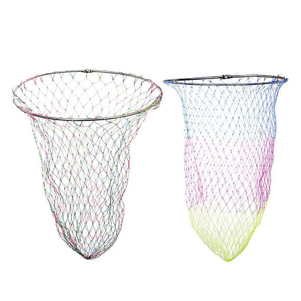 Stainless Steel Frame Nylon Mesh Landing Net Head Small Mesh Fishing Tackle