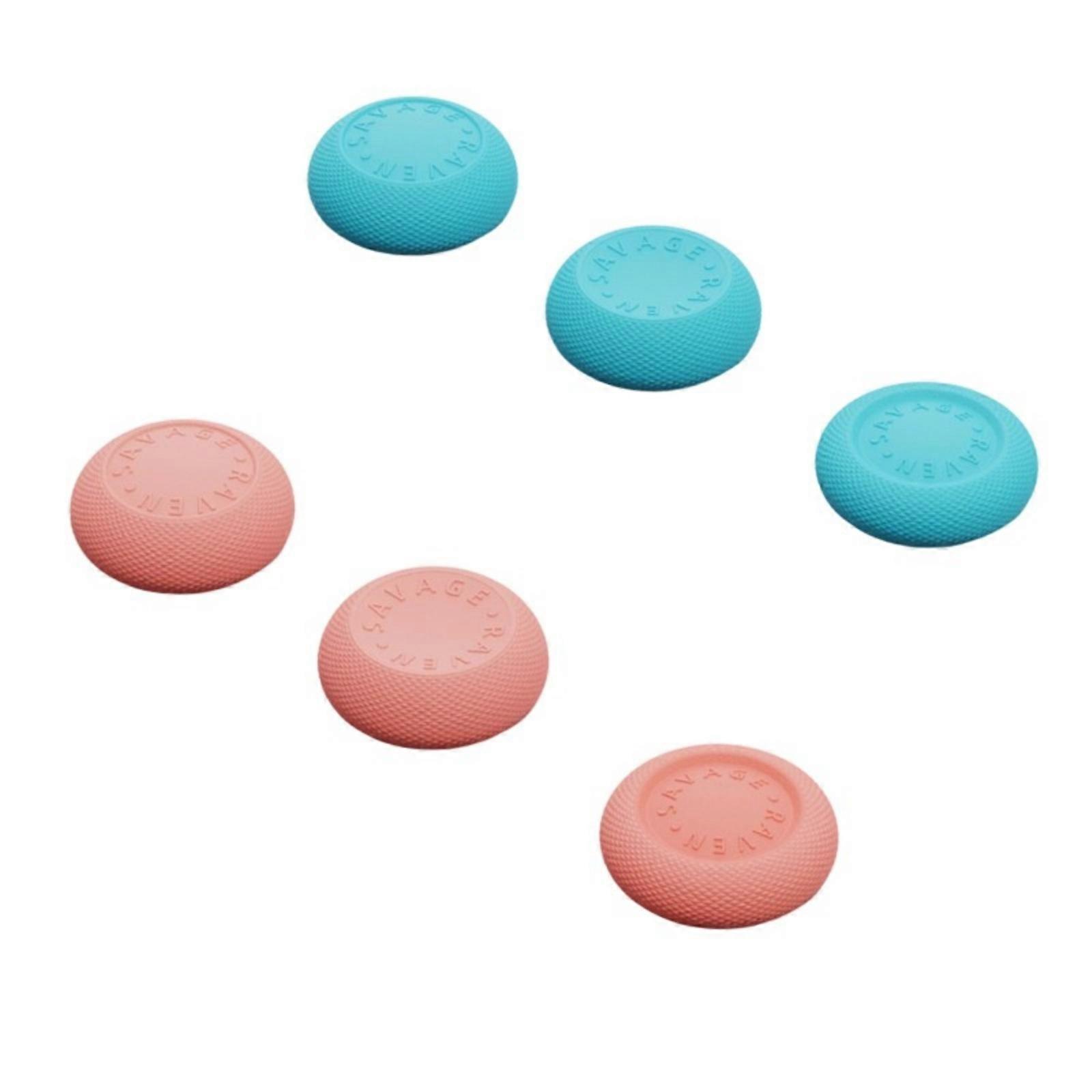 Antislip Silicone Thumb Grips Set Enhances Sensitivity Analog Stick Covers Antislip Thumb Pad Suitable for Controllers Blue and red