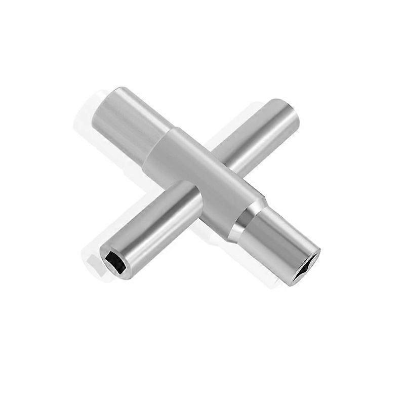 Square Electrical Cabinet Key, 4 ways - Internal Dimensions: 6.4 mm/7.1 mm/7.9 mm/8.7 mm - Universal Purge Key - Firefighter Purge Key - Key for Elec