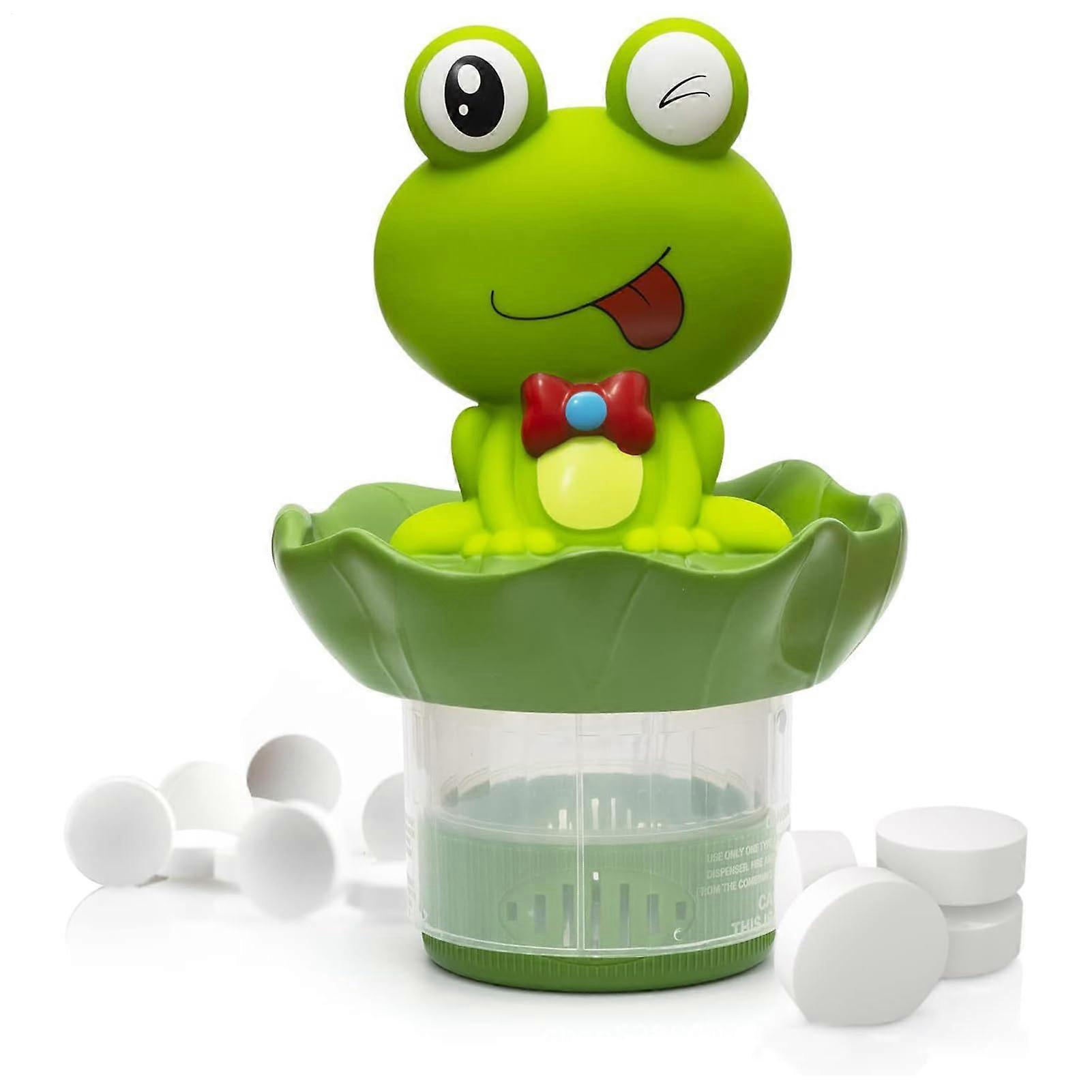 Frog Pool Chlorine Floater, Adjustable Dispenser for 3 Inch Tablets