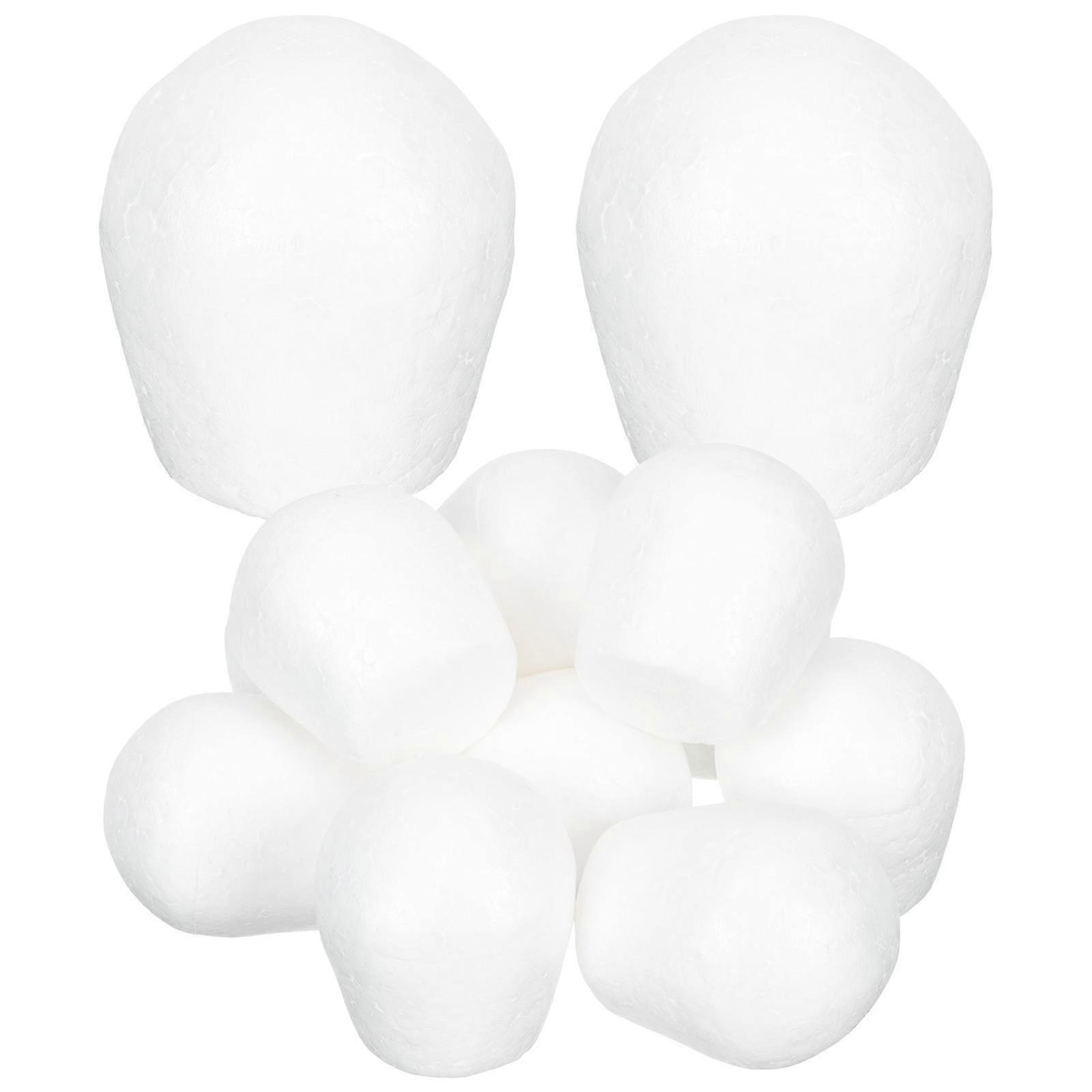 10pcs White Foam Cupcake DIY Craft Decorating Practice Models 7.5x7.5cm