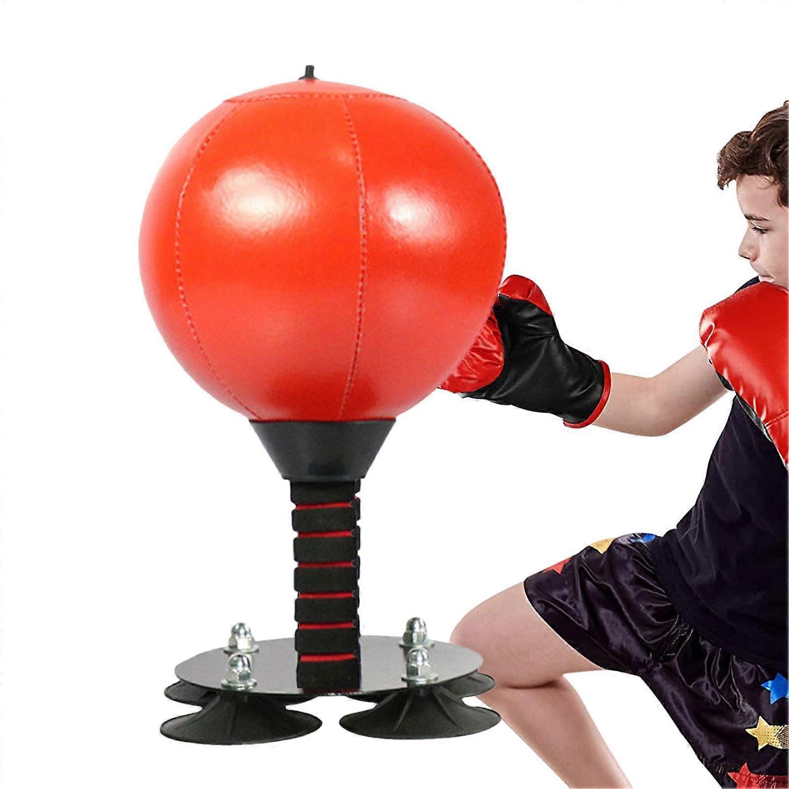 Box with strong suction, Box for office, Speed Ball for table – sturdy table box for office, dormitory, office, bedroom or living room red