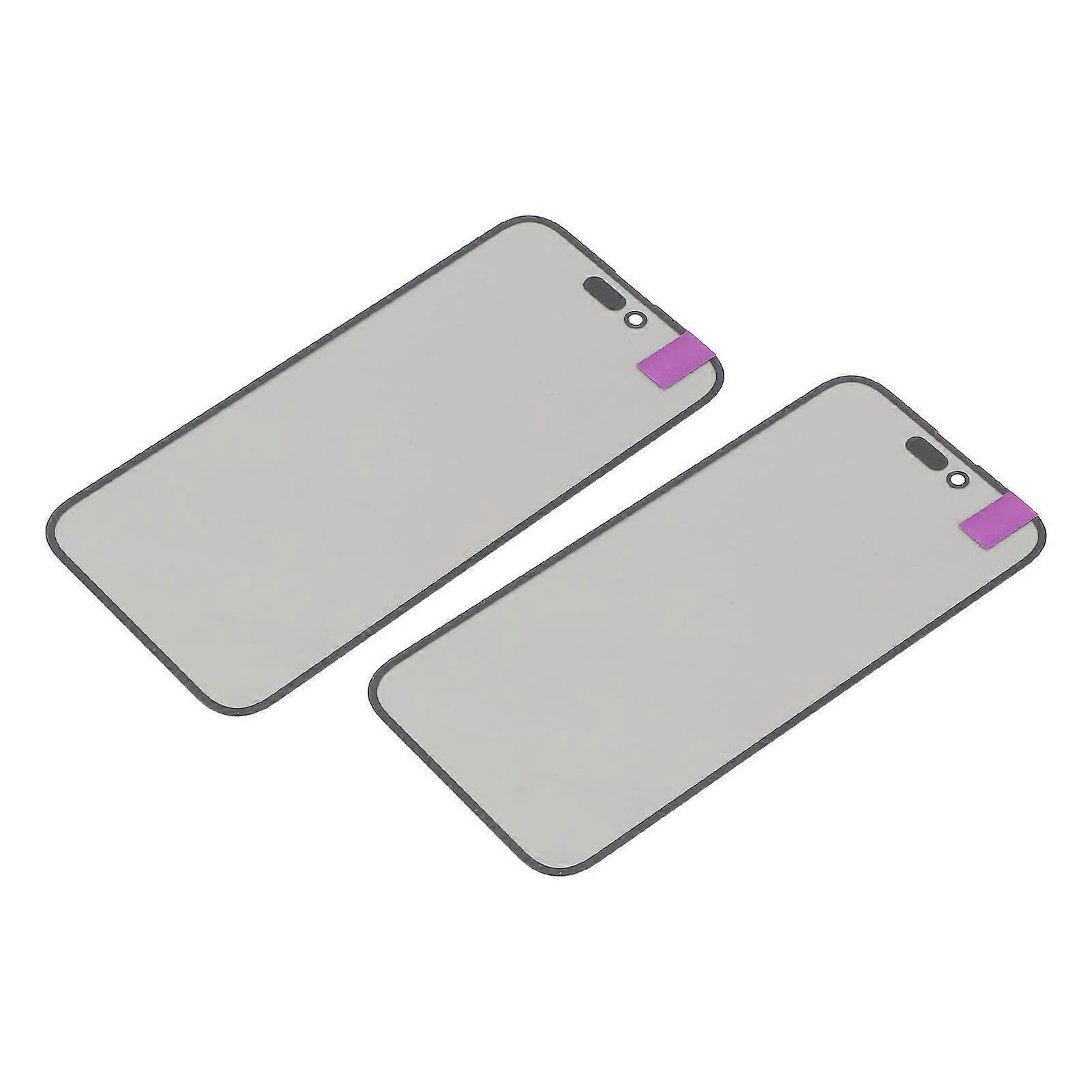 2pcs Phone Front Outer Lens Screen Glass with Tools OCA Adhesive Front Screen Glass Outer Panel for IOS 14 Pro Max 
