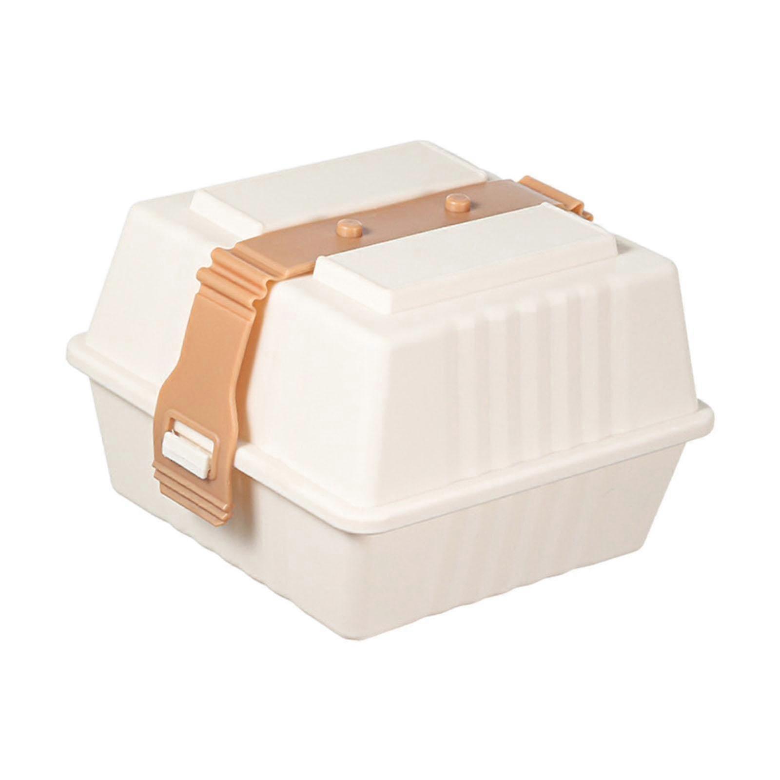 Portable Hamburger Container for Picnics, Desserts, and Barbecues - Ideal for Outdoor Dining