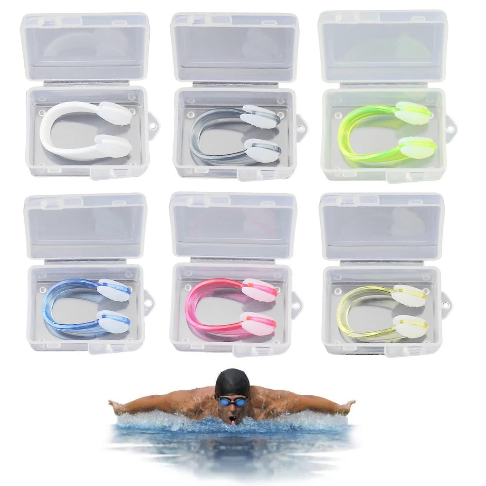 Silicone Nose Clip 6 Pieces for Adults (Individually Packed)