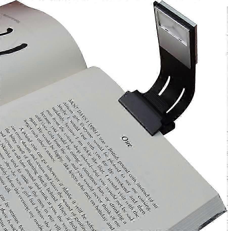 Multi-Functional Clip-On LED Reading Light with Solid Switch and 4 Brightness Levels, Suitable for Books and e-Readers, Including a Bookmark