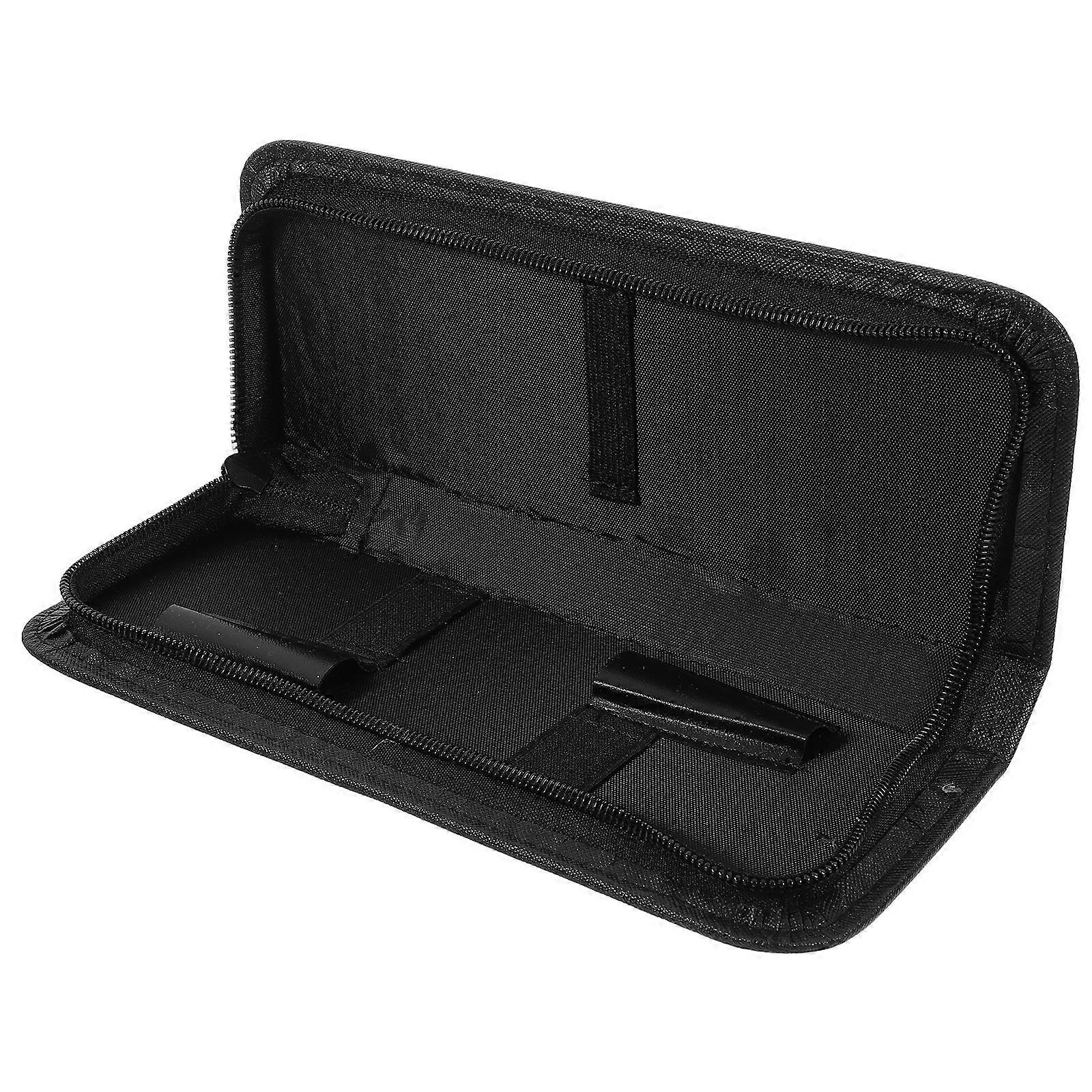 Compact Durable Hair Scissors Storage Bag with Zipper – Ideal for Salon, Barber, and Home Use – Black