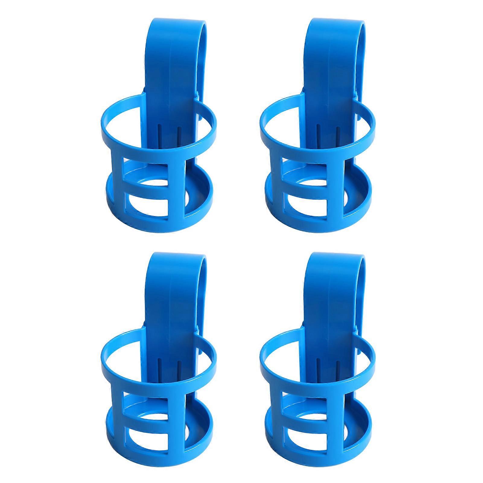 Pool Cup Holder Prevent Spill Poolside Drink Holder Above Ground Pool Accessories for Round Pool Bar Top Rails 4Pcs, Round 