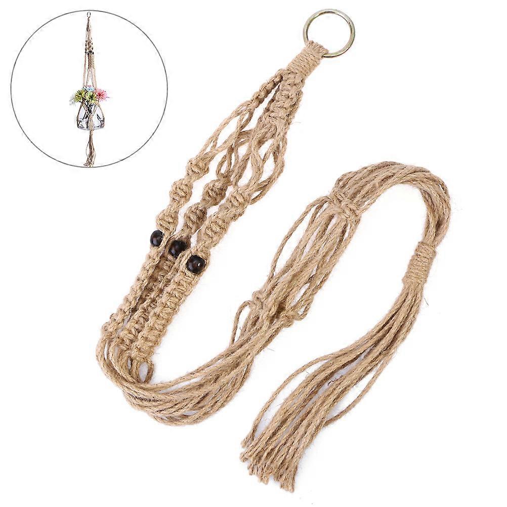 Hanging Planter Macrame Plant Hanger Boho Style Cotton Rope for Use 23 x 23 x 107 Cm 1Pcs