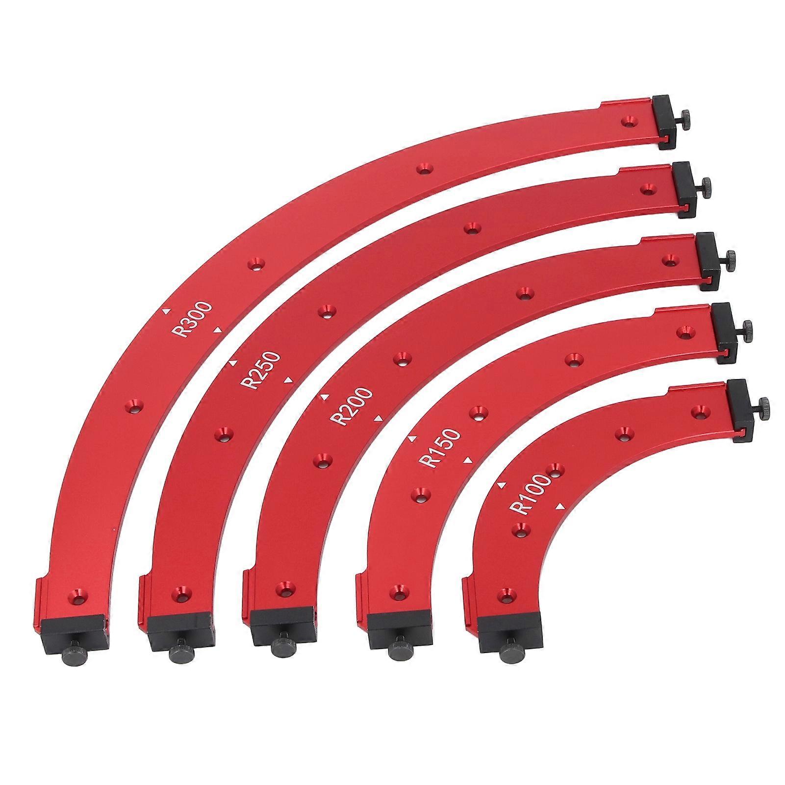 Corner Jig Template Set R100-300 Aluminium Alloy Trimming Round Corner Templates for Woodworking 