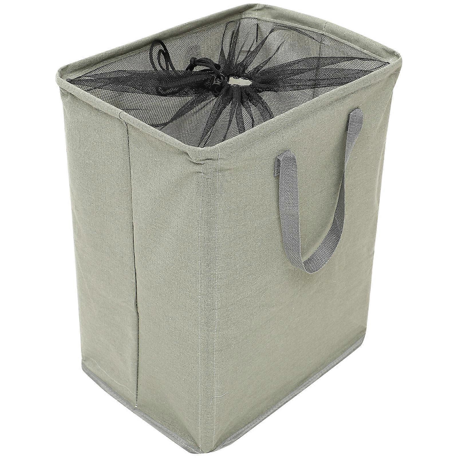 Collapsible Laundry Bin Large Sized Linen Hamper for Family Use 50x40x30cm Foldable Storage 1Set
