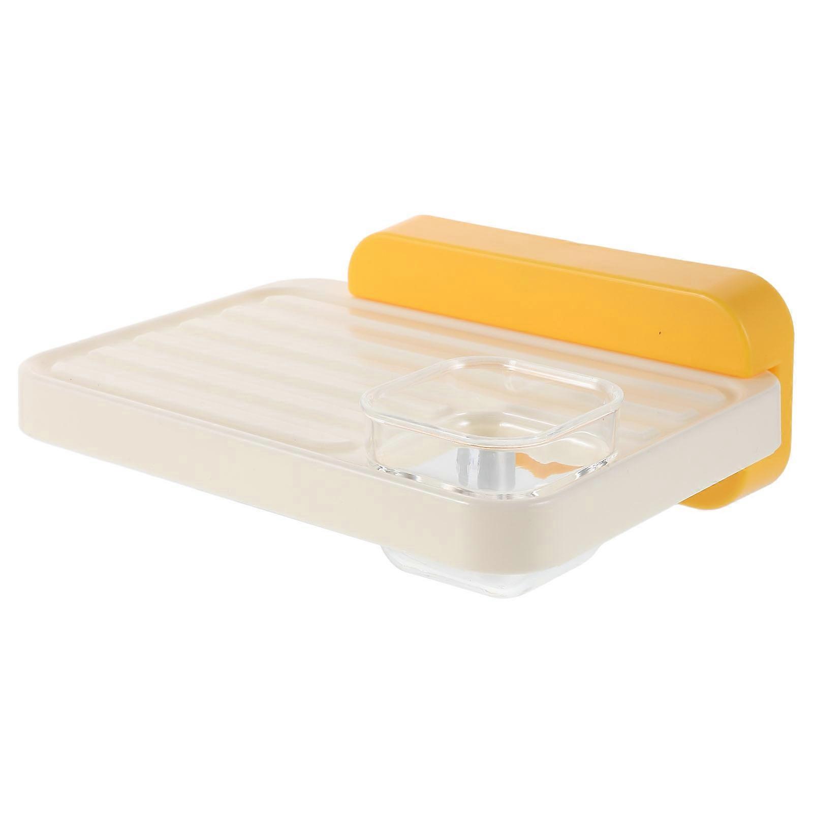 Parrot Perch Stand for Cage – Removable Cup Bird Station for Parakeets & Cockatiels, Engaging Perch Platform with Practical Design, Easy to Clean for