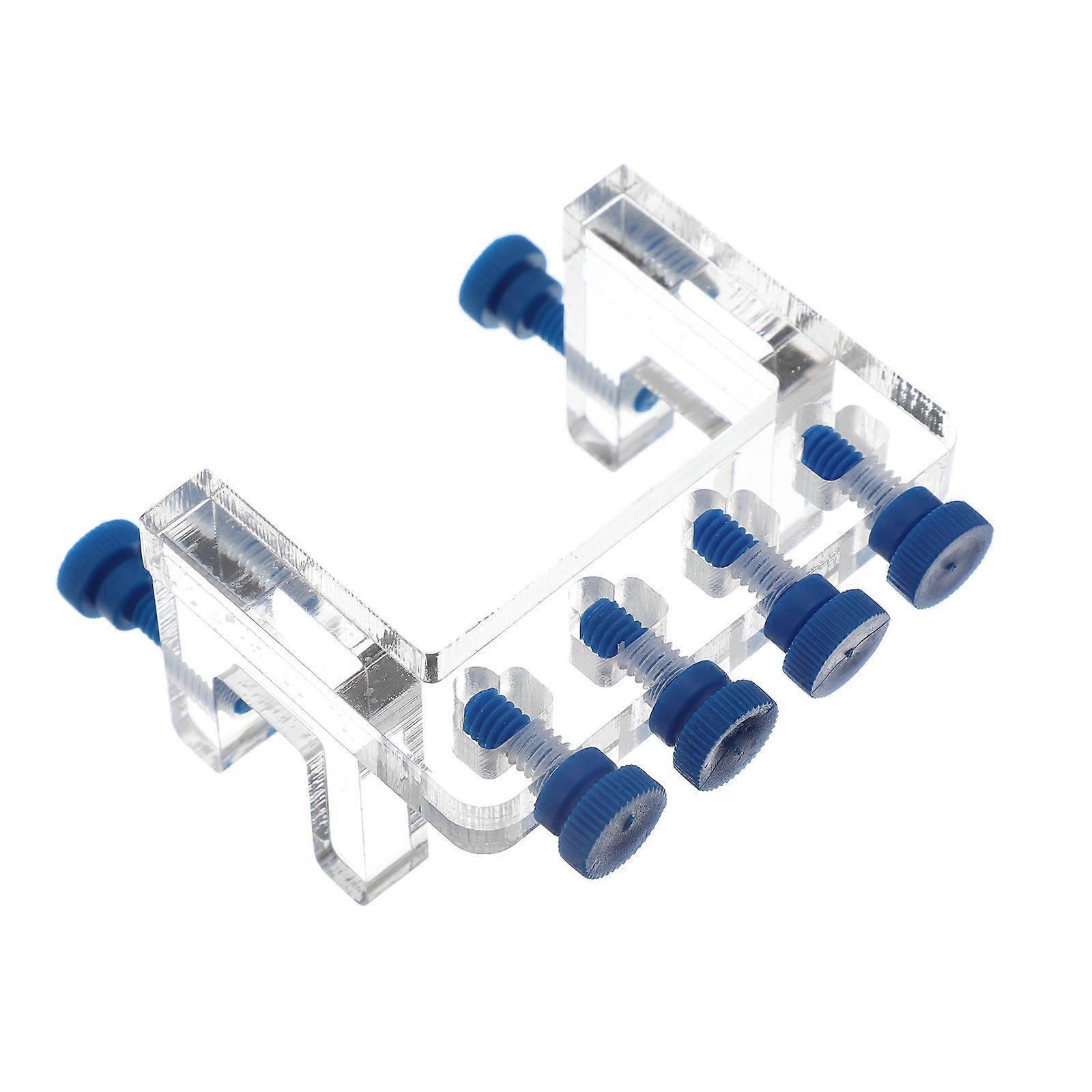 Aquarium Hose Clamp with Screws for Fish Tank Use Adjustable Acrylic Bracket to Fix Pipes and Hoses