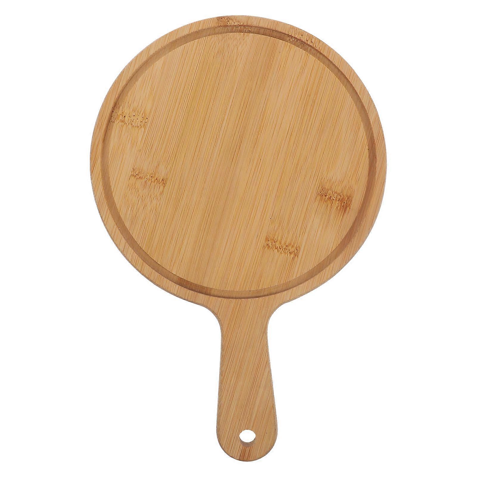 Portable Round Pizza Board with Cake Board Function 1 Set Includes Pizza Cutting Board and Tray