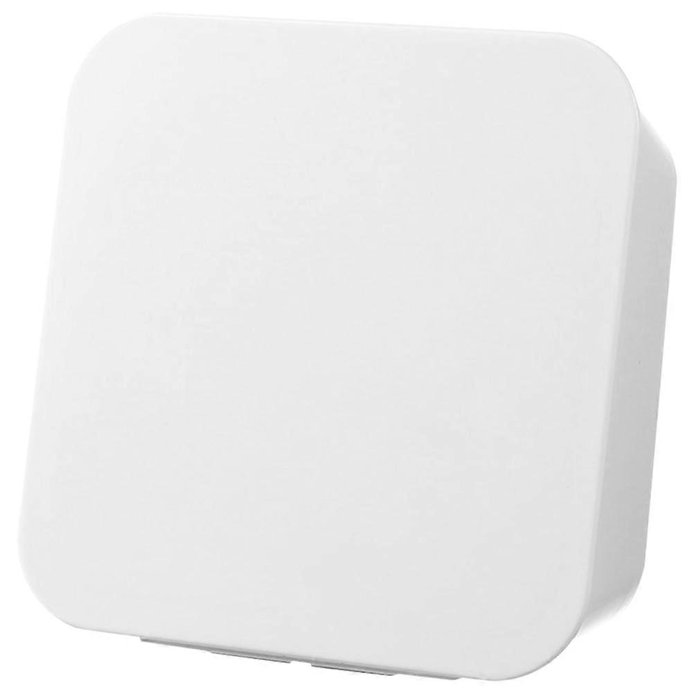 Wall Storage Holder Punch-Free Multifunctional Box Dust-Proof Rectangular Shape 1Pack