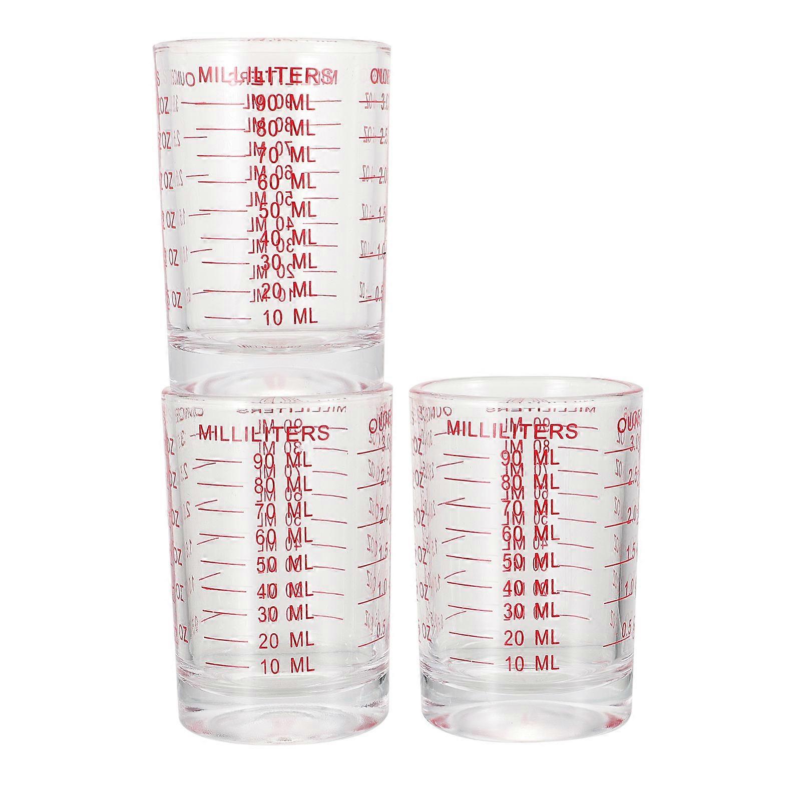 Here's a polished product description based on your input:

 

**3 Pcs Transparent Graduated Measuring Cups with Scale – Ideal for Coffee, Milk, and