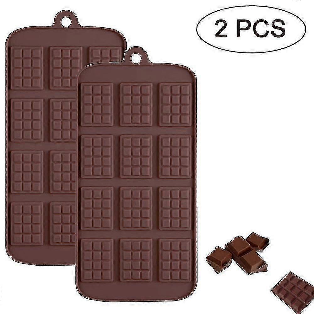 Silicone Chocolate Candy Molds Waffle 12 Grids Bpa Free, Reusable