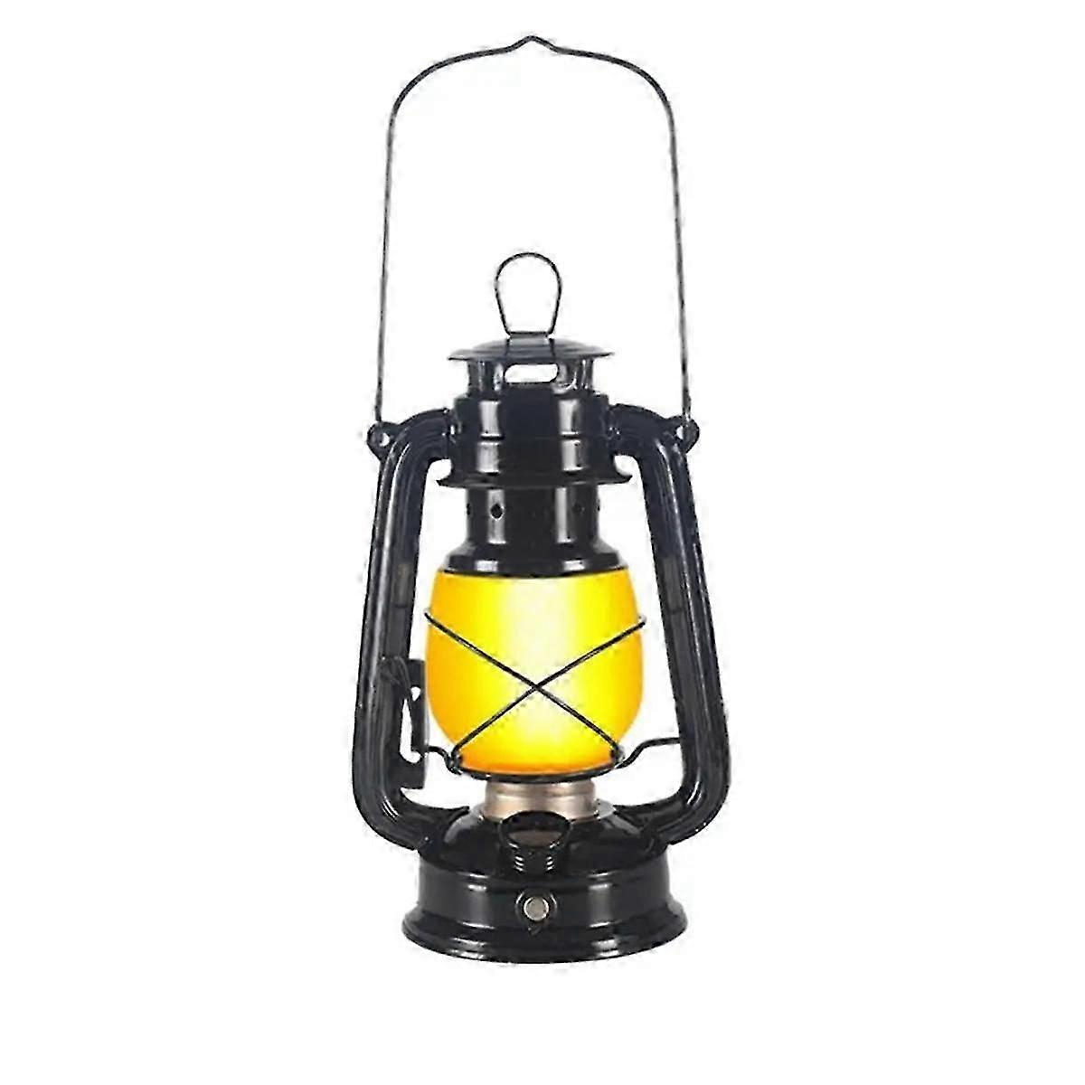 Portable Camping Lamp USB Rechargeable Hanging Tent Lantern Without Remote Control Dynamic Flame Li