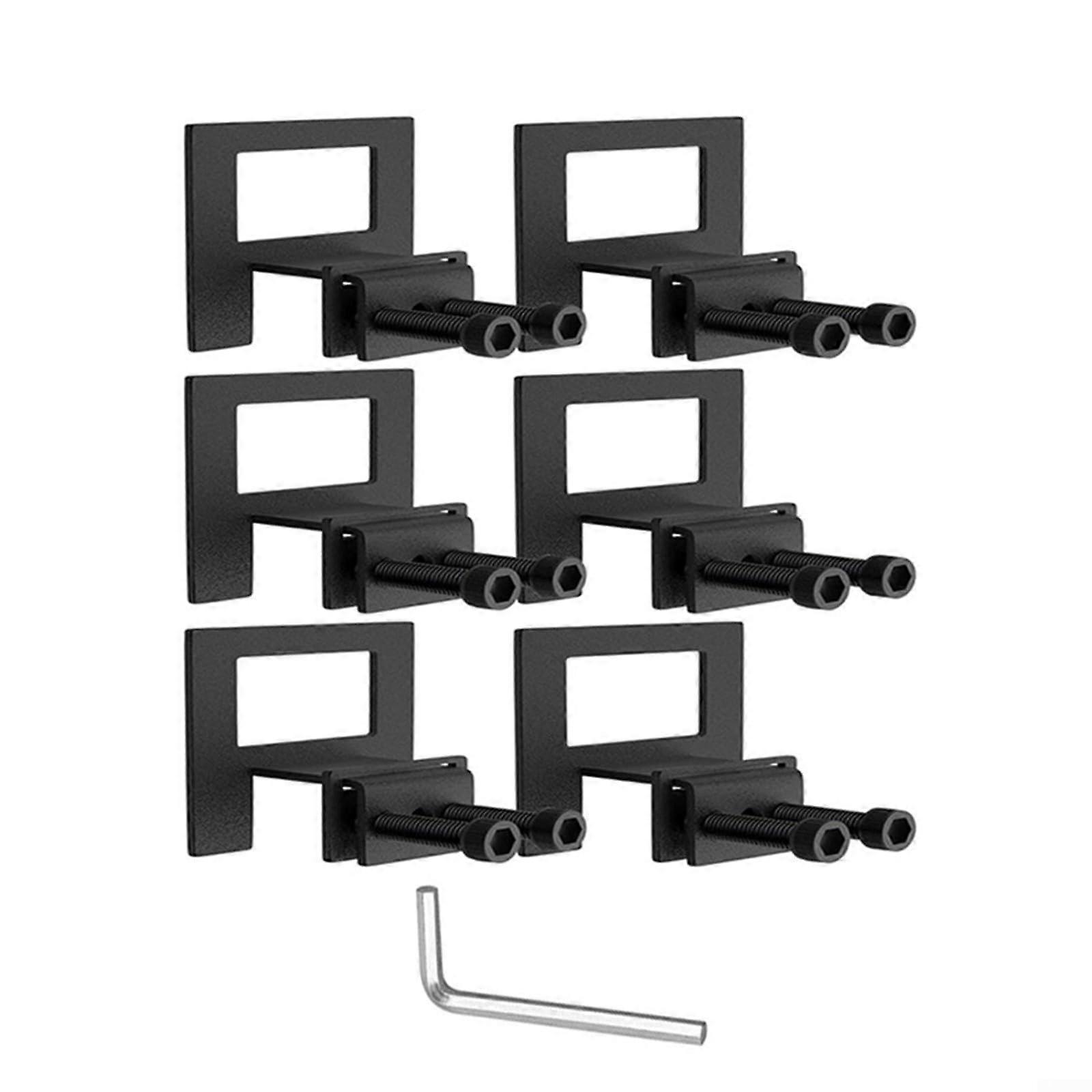 Non-Slip Mattress Holder 6 Pack, Adjustable Metal Bed Frame Bezel, Easy Assembly, Compatible with Various Mattress Sizes