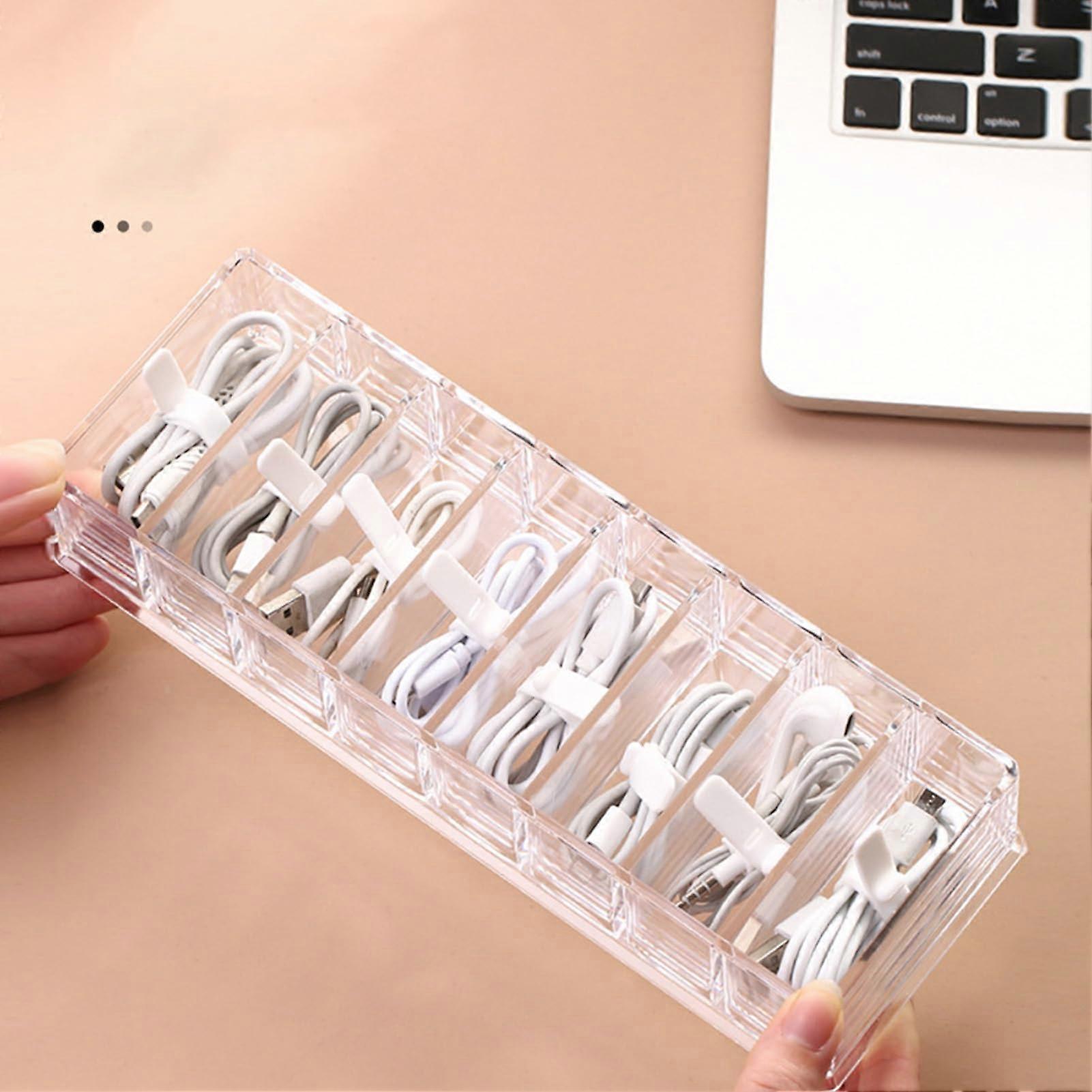 Kabel Organizer Box Transparent MultiGrid with