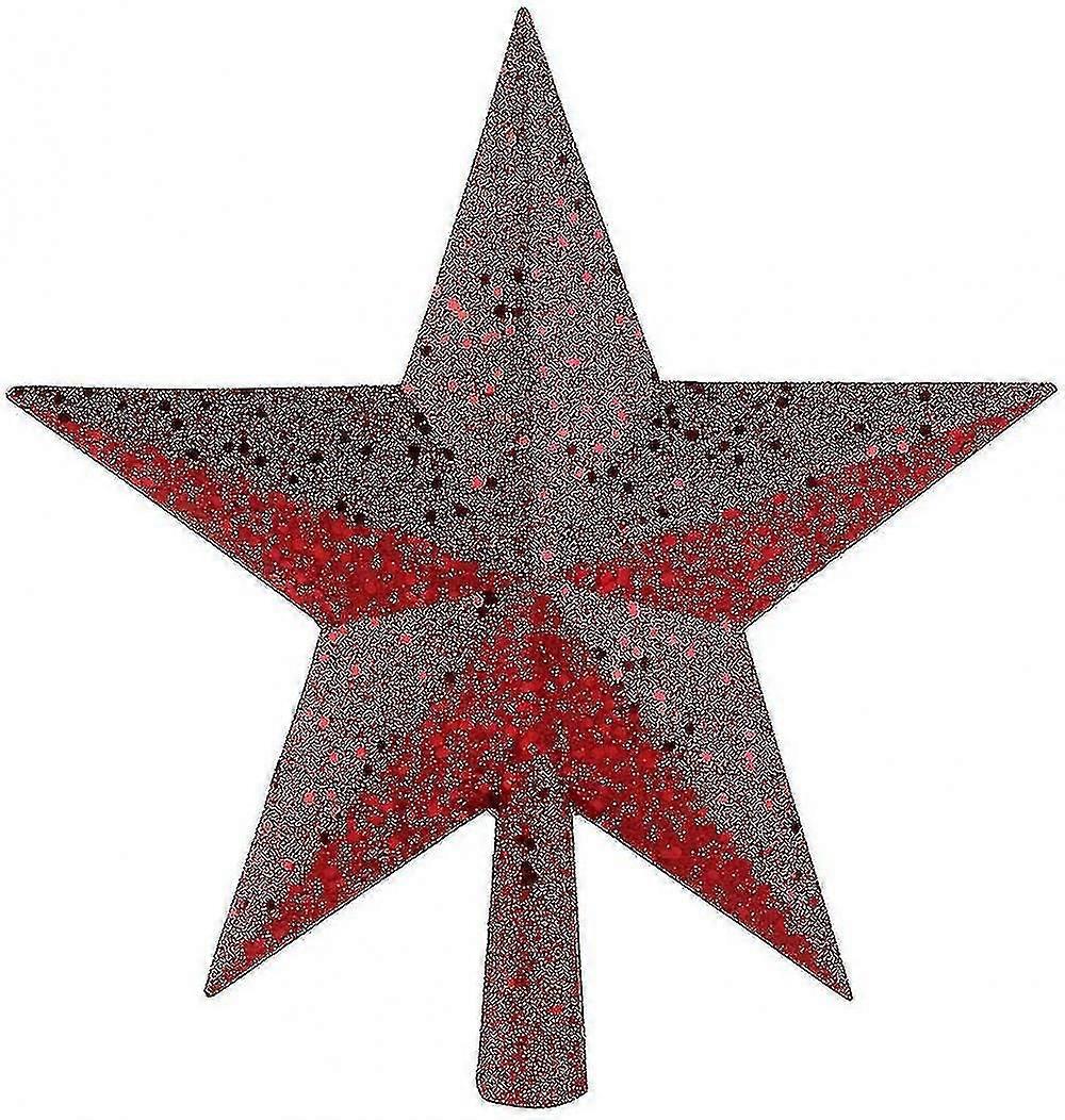 Christmas Tree Tops Top For Christmas Tree Star Treetop Treasures Red Sparkling
