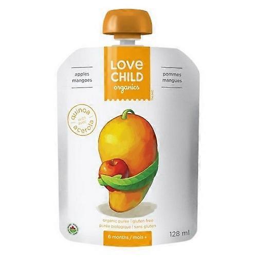 Love Child Organics Mangoes And Apples, 128 Ml (Case Of 12)