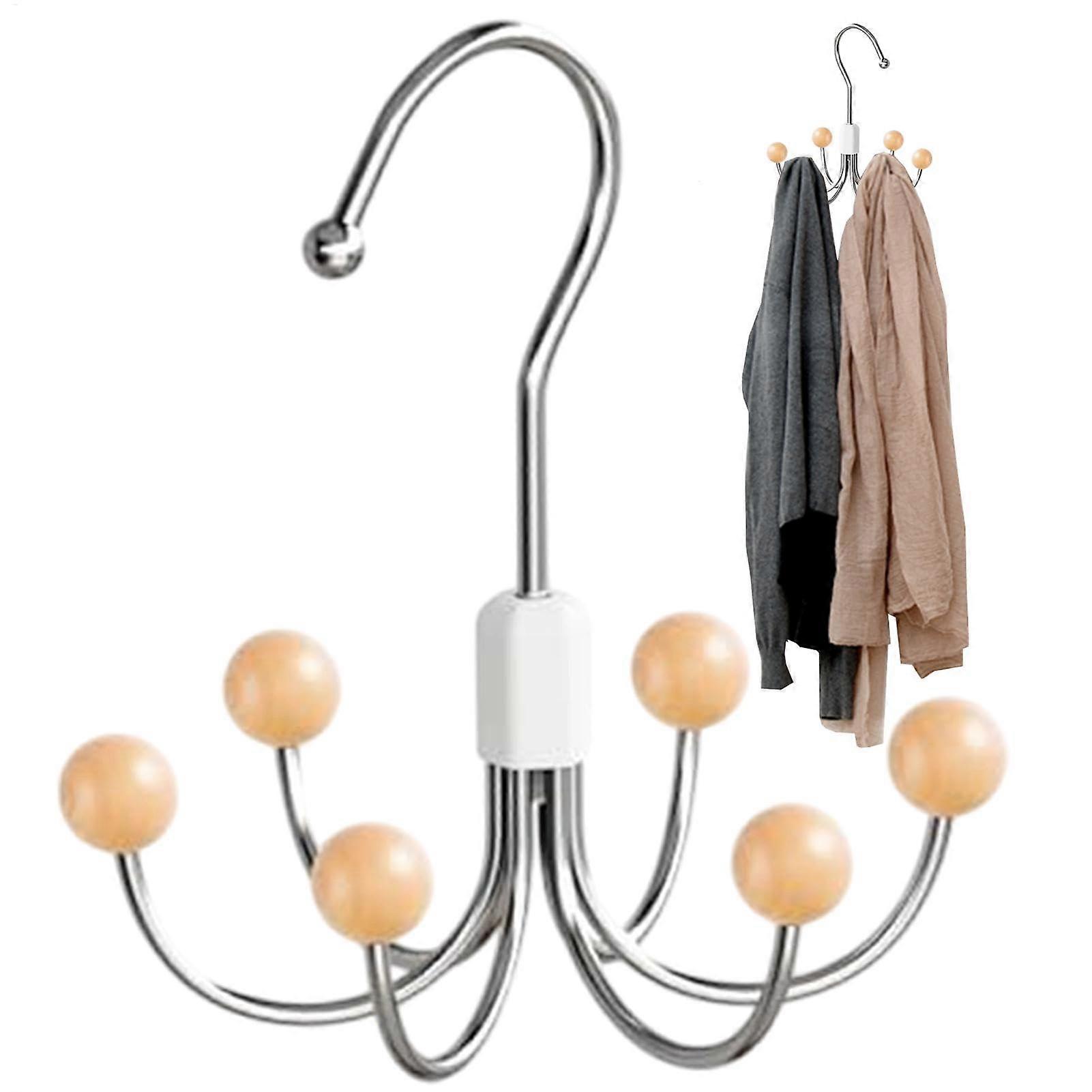 Rotating swimsuit hanger in wood color