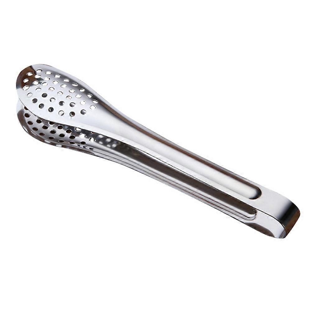 Tongs For Cooking Bbq Sausages Durable Easy To Clean With Curled Design Mirror Polished 1Pack