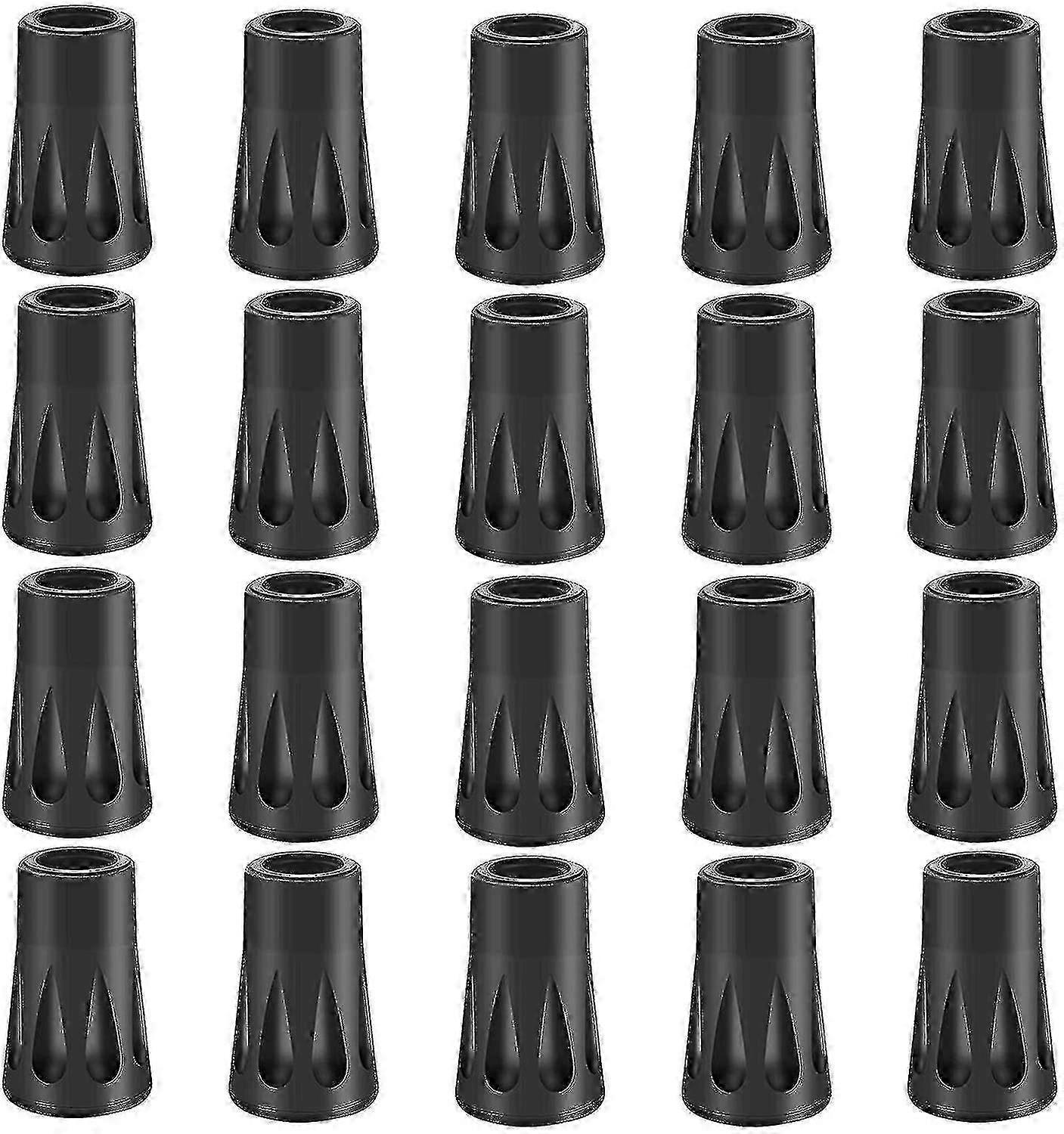 20 X Rubber Buffer Set for Hiking Poles and Nordic Walking Pads