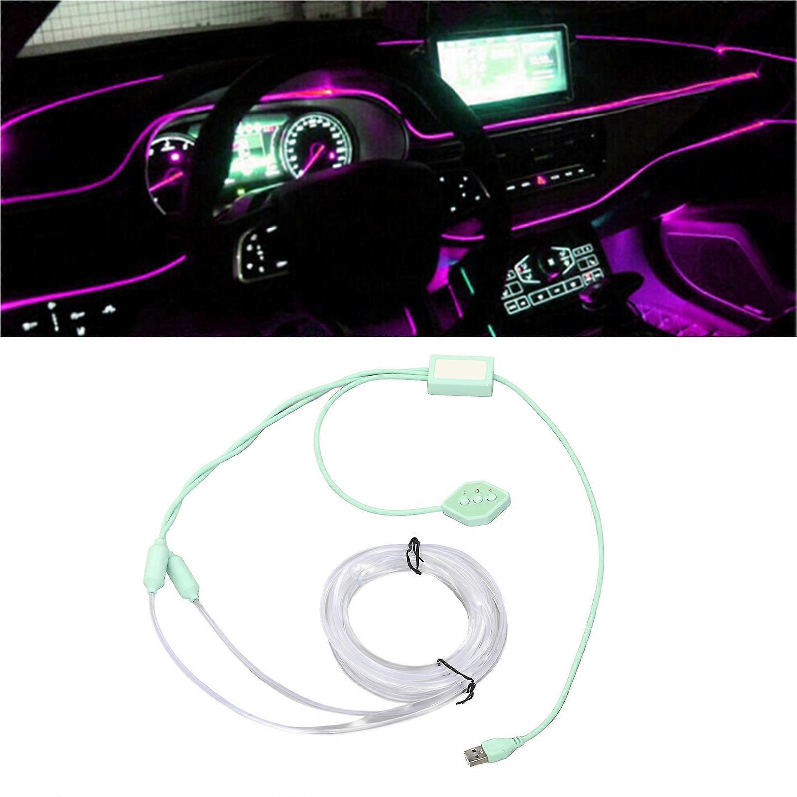 12V Car Interior LED Strip Light APP Control Sound Active RGB 64 Color Ambient Light for SUVs Trucks 