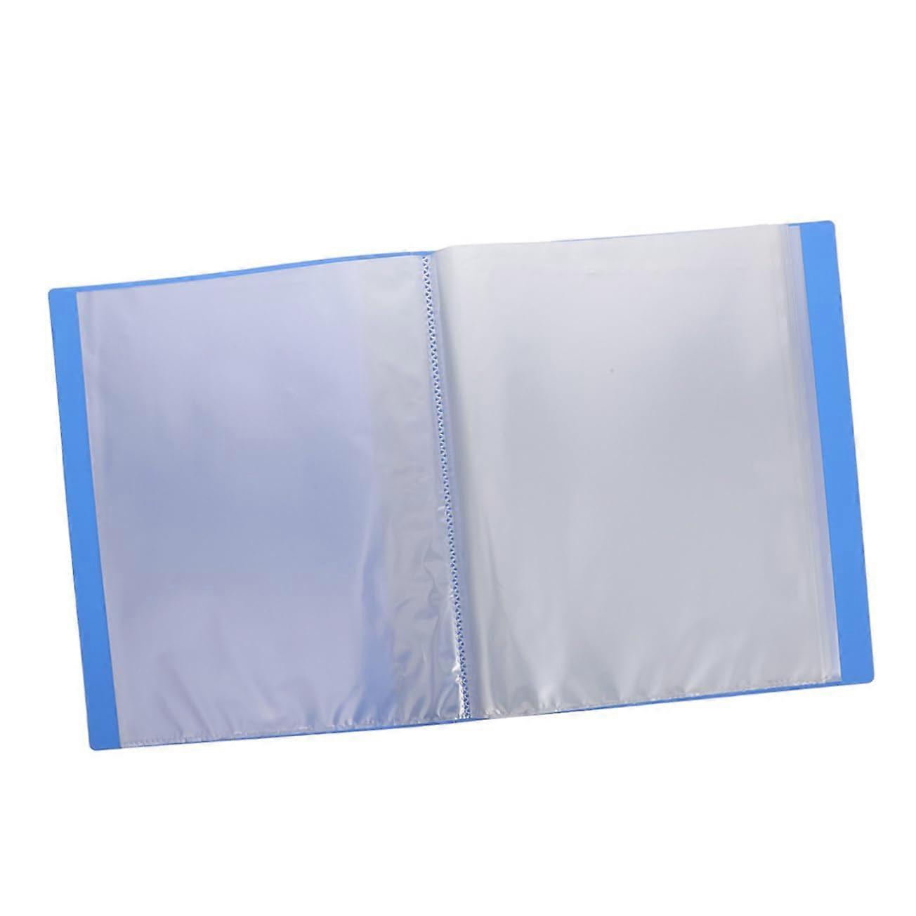 A4 Plastic Document Holder 40 Pages Multi-Purpose Storage Box for Bills and Letters
