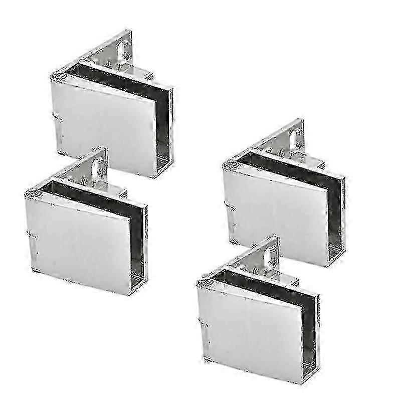 4 Pack Glass Door Hinges for Wine Cabinets and Display Cabinets