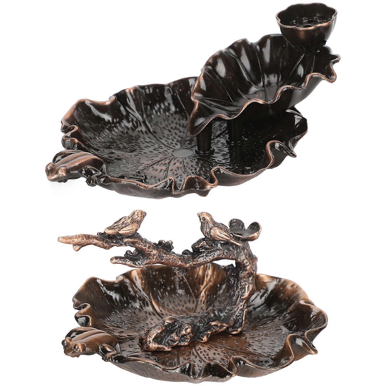 2025 Latest Model  Lotus Backflow Incense Burner Cone Stick Holder Frog Branch