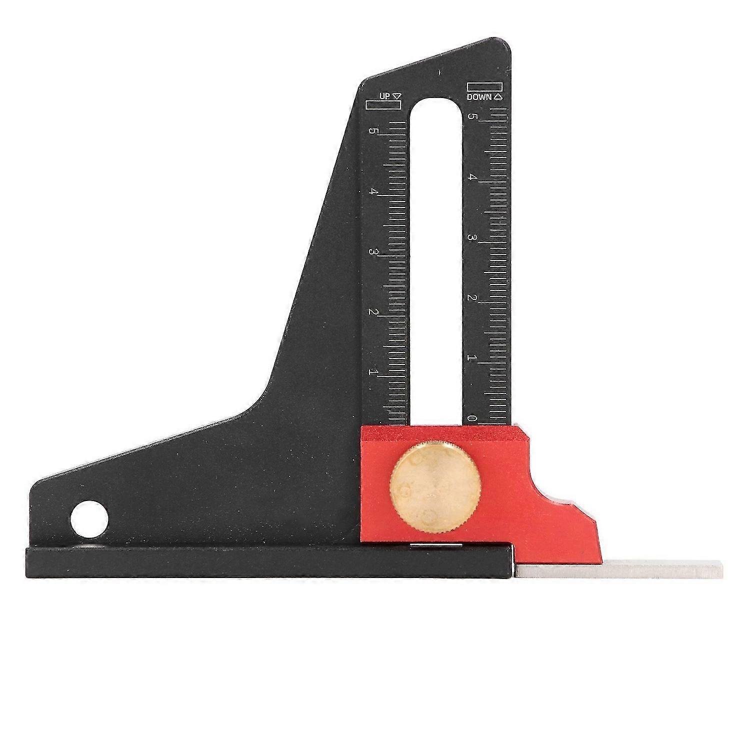 Height Gauge Aluminum Alloy Woodworking Saw Table Height Gauge Depth Measuring Ruler