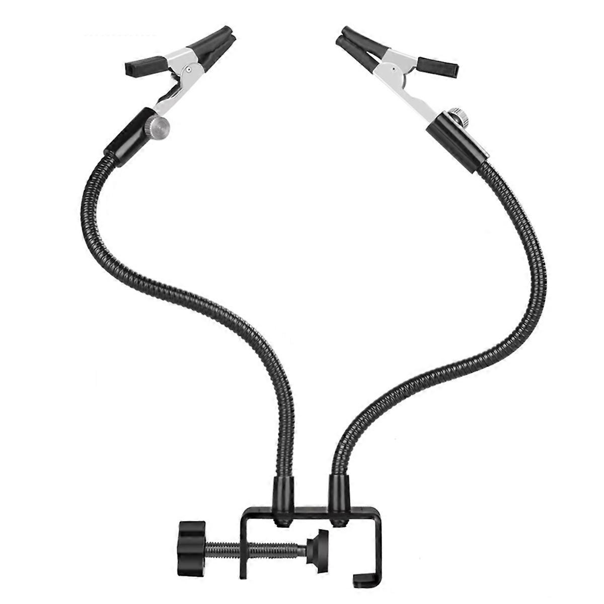 Metal Welding Holder, 2PCS Flexible Arms Soldering Third Helping-Hand PCB Stand Clamp Table Spring T