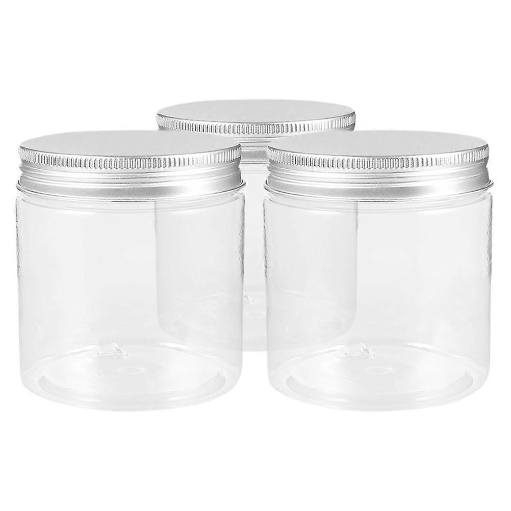 3pcs Mason Jars with Leak Proof Lids Clear Storage Containers for Honey, Jam, Spices & Candles Ideal for Home & Outdoor Use