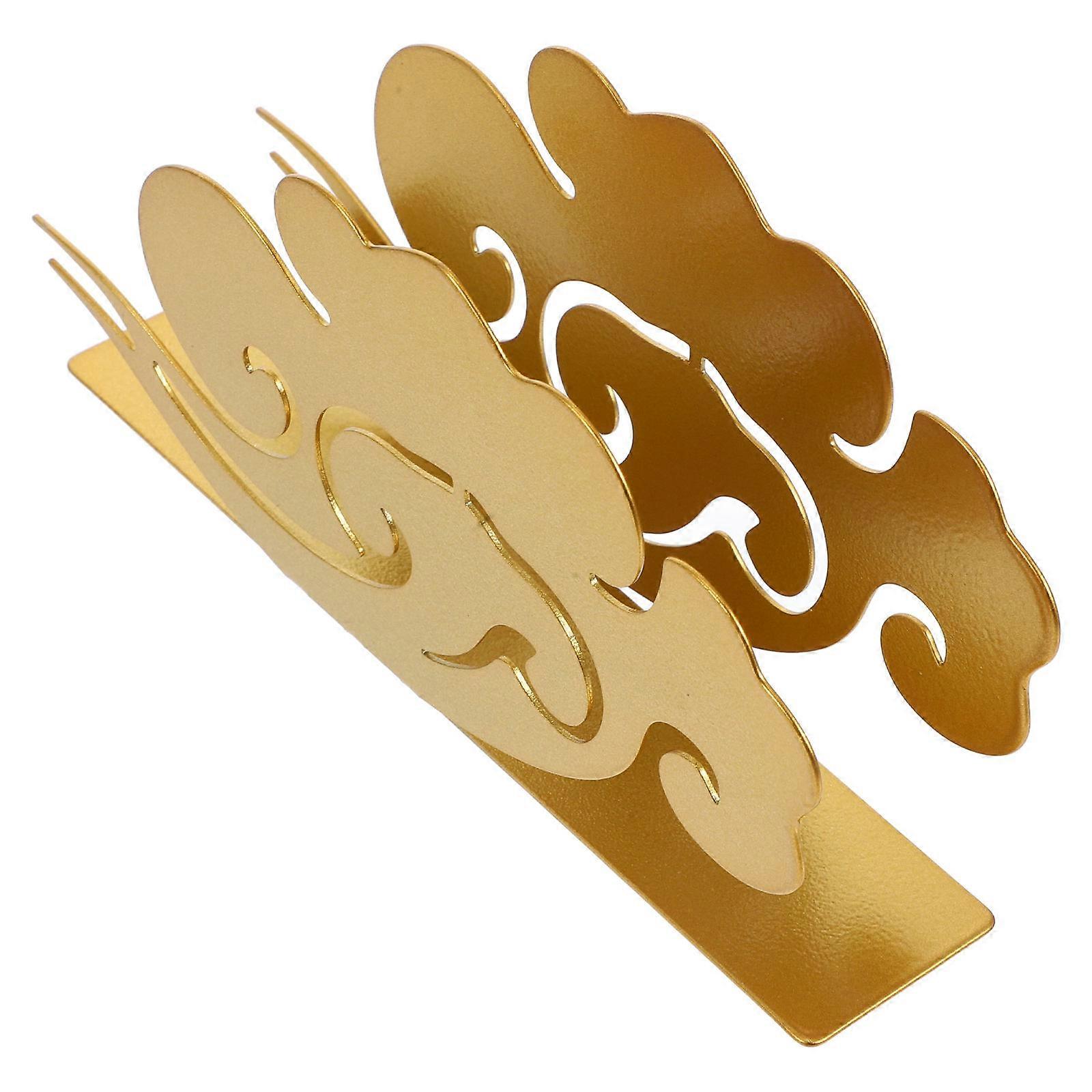 Gold Napkin Holder Modern Kitchen Decoration Rectangular Shape Multiscene Use 1Set