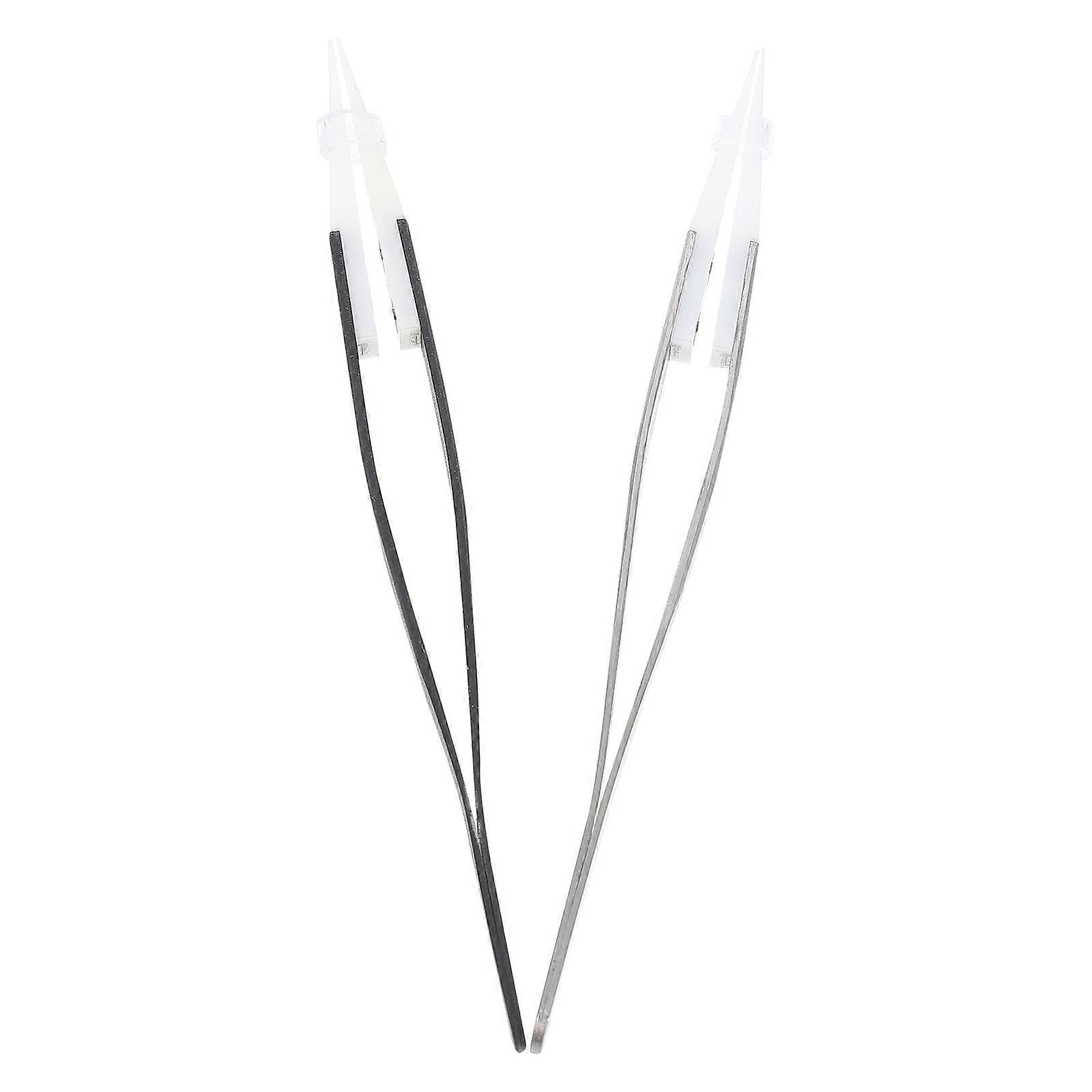 Ceramic Tweezer Straight Aimed for Electronic Repair High Precision 2Pcs