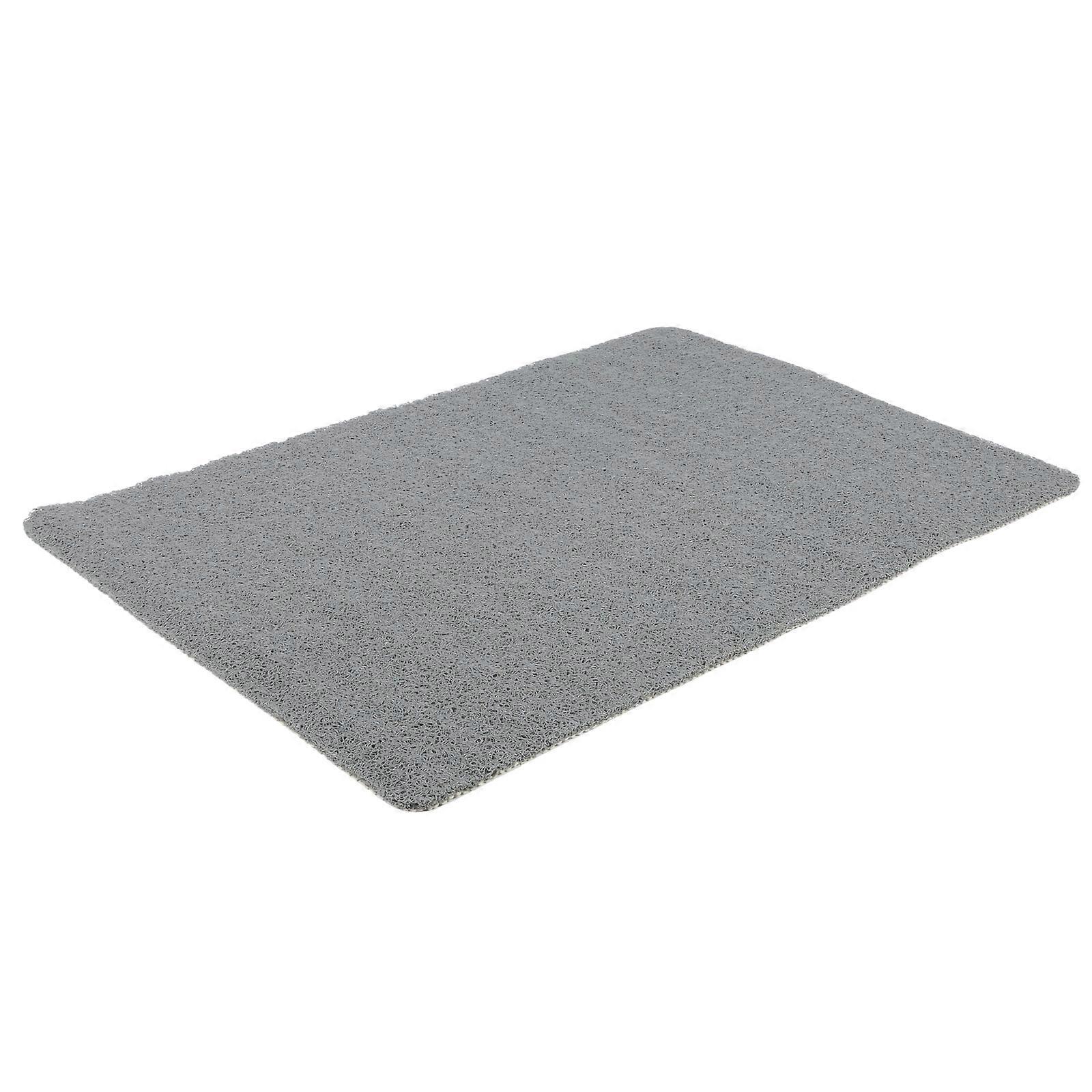 Bath Rugs Non-Slip Water Absorption Waterproof Rectangular Grey 90x60x1cm 1Pack