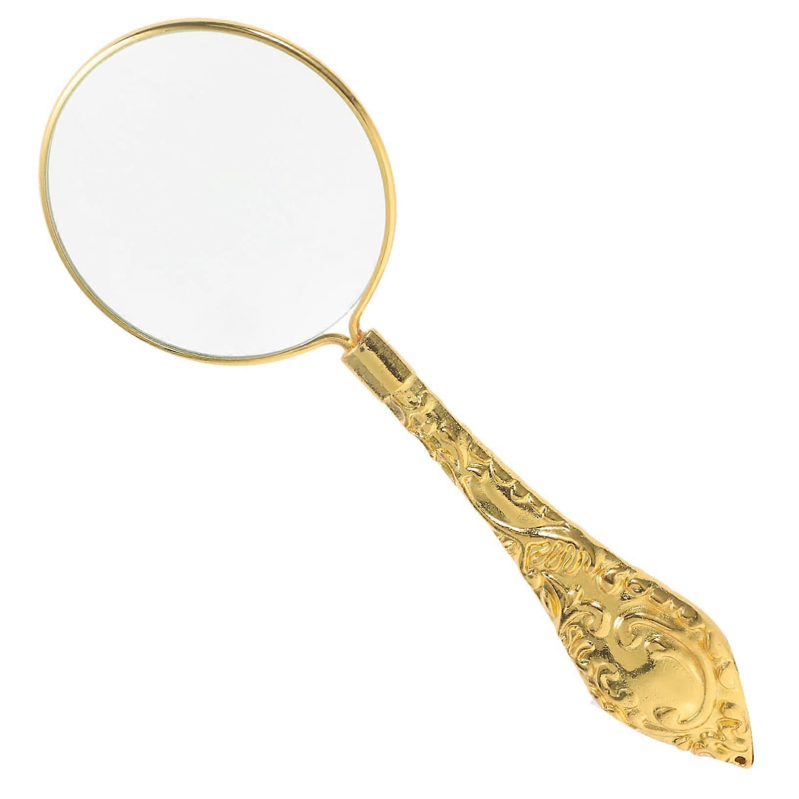 Handheld Magnifying Mirror Light Practical Magnifying Glasses Tool