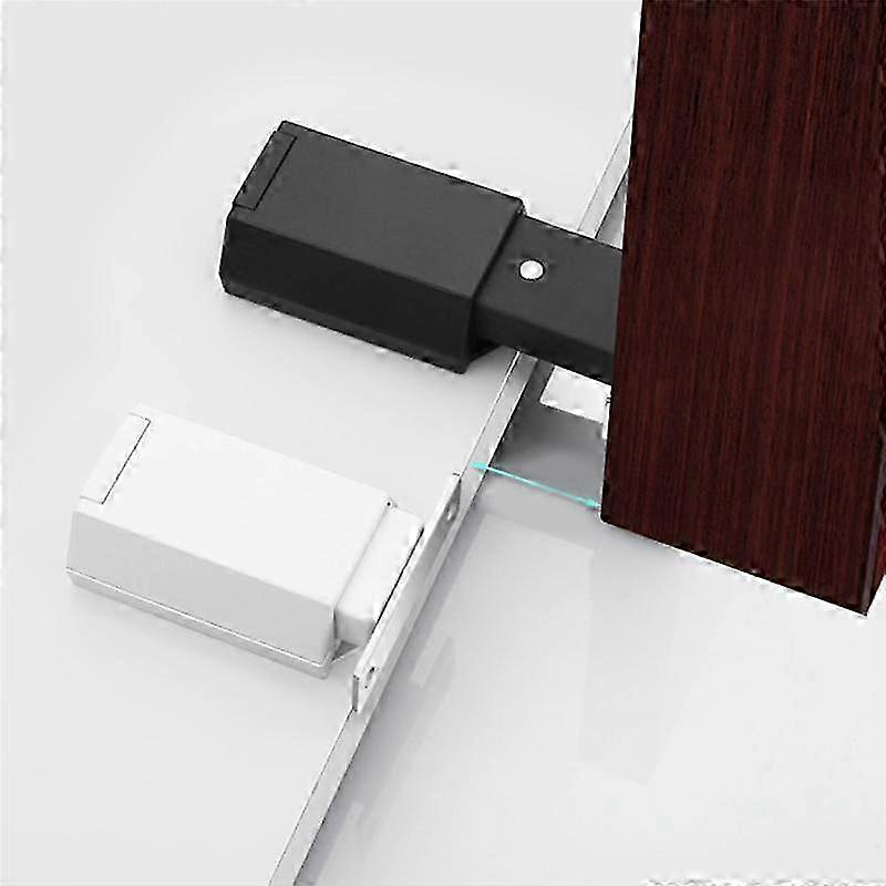 Heavy Duty Push to Open Cabinet Hardware 4PC Magnetic Push Latch & Lock for Door Touch Latches RV Closet Metal BlackBlack SZRH A-D 2499