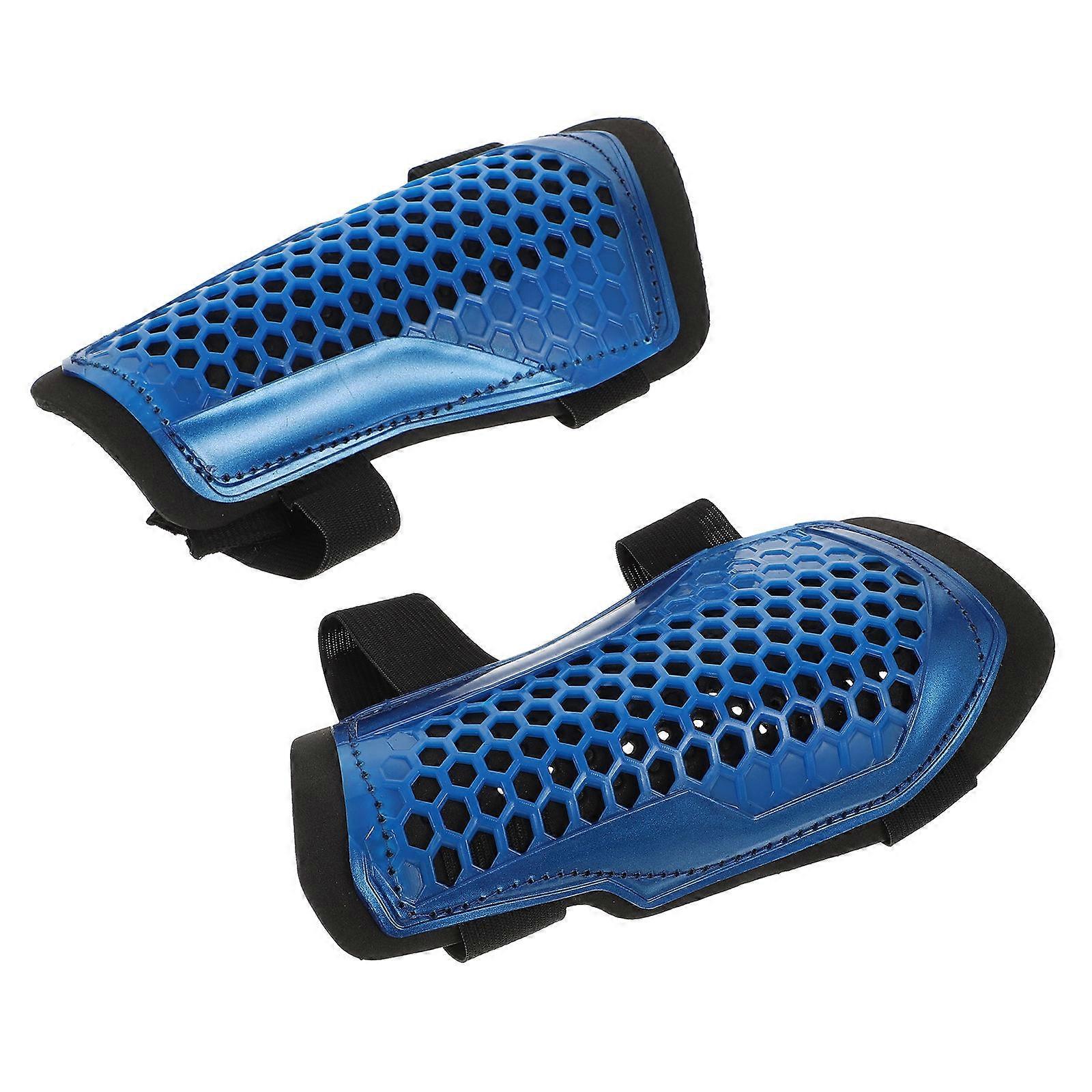 Blue Resin Leg Protectors for Sports Activities Provide Comprehensive Protection and Comfort 1 Pair