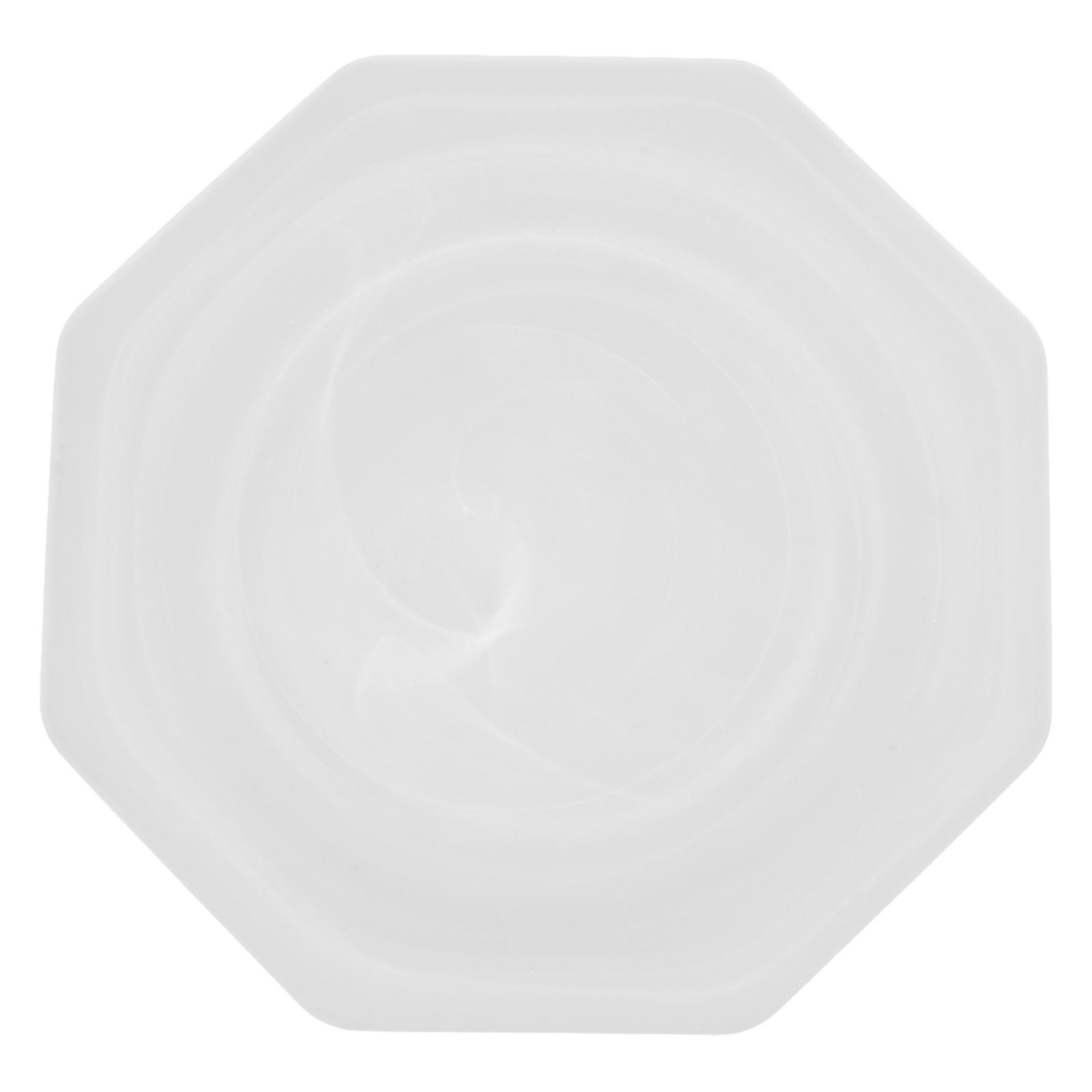 Serving Snacks Multi-Function Food Tray Home Users High-End Design White 21.00X21.00X2.00CM Glass 1Pack