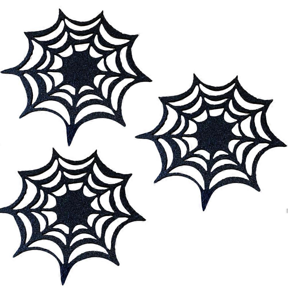 Heat Isolation Felt Coasters Placemat Non-Woven Fabrics Halloween Party Hosts 8Pcs
